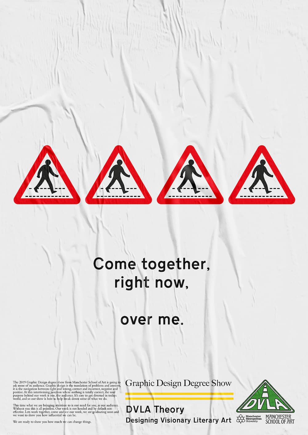 Manchester School of Art Graphic Design Design Show poster