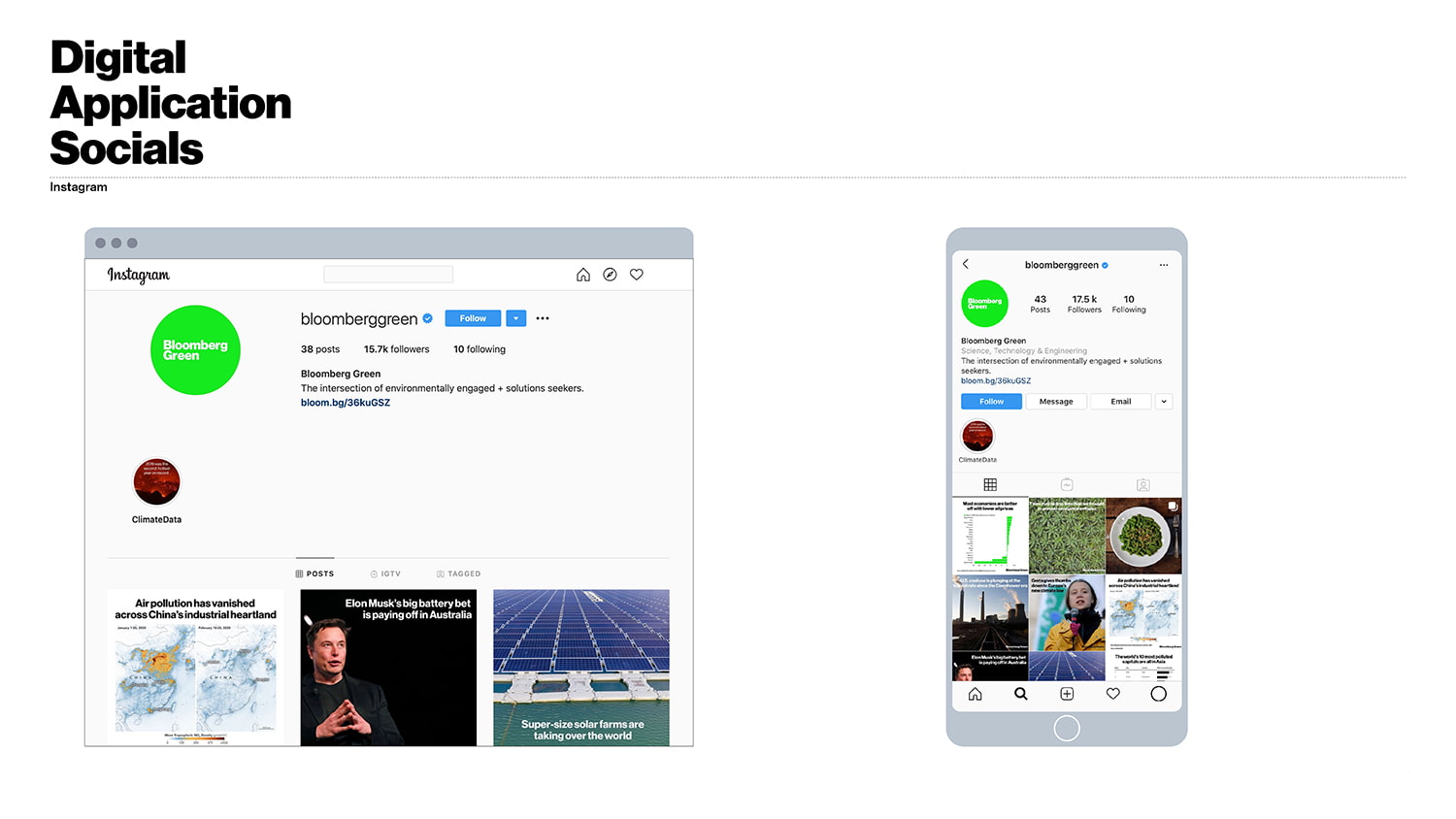 Bloomberg Green Social Instgram